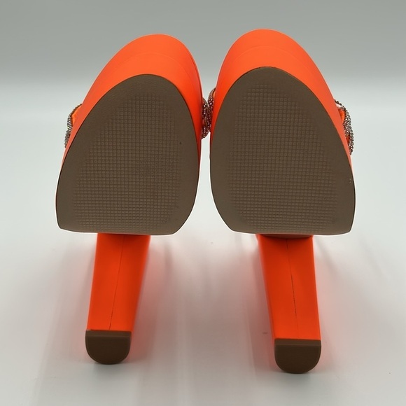 2082- Schutz Orange Platform Heels Size 7 B NWT - Picture 13 of 13